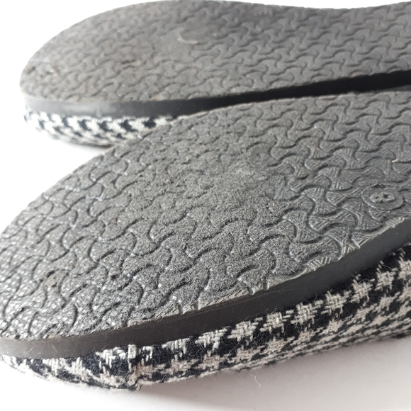 XOXO Houndstooth Canvas Slip On Flat Shoes Leather - Picture 9 of 10